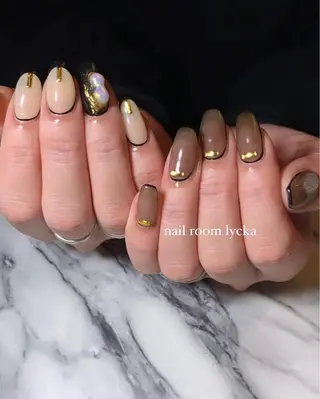 ネイル ネイルルームリッカ 𝐦𝐚𝐲𝐮のネイルデザイン