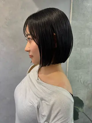 ショート ボブ×レイヤーカット 透明感カラー/Fuuのヘアスタイル