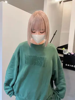 ショート カラー wカラー 指名No1かけるのヘアスタイル