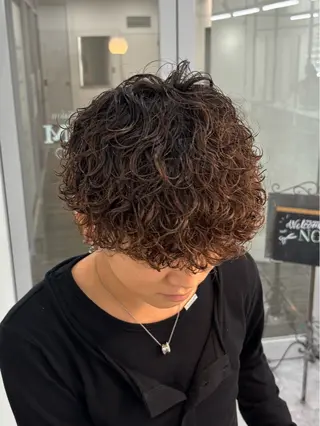 パーマ メンズ 京都河原町 メンズパーマ助川龍哉のヘアスタイル