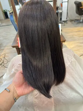 セミロング レイヤー×縮毛矯正 中屋光貴のヘアスタイル