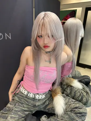 ロング ナナ♡レイヤーカット ♡似合わせカラーのヘアスタイル
