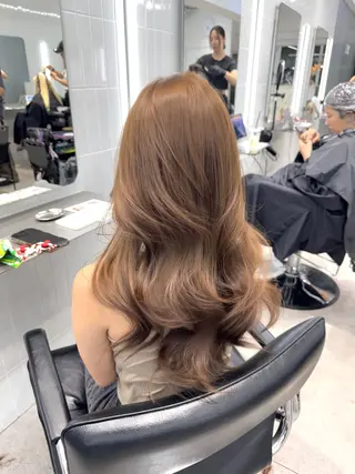 ロング カラー ヘアアレンジ 韓国レイヤーカット/ 髪質改善/郷家拓斗のヘアスタイル