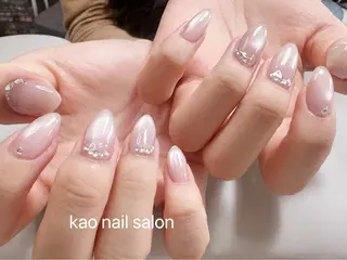 ネイル kao nail マグネット/長さだしのネイルデザイン
