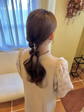 ロング ヘアアレンジ タニモト ユイのヘアスタイル