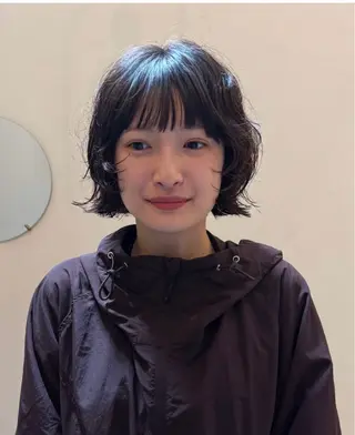 ショート パーマ,透明感カラー /emiのヘアスタイル