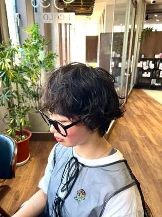 ショート パーマ 小島 七海のヘアスタイル