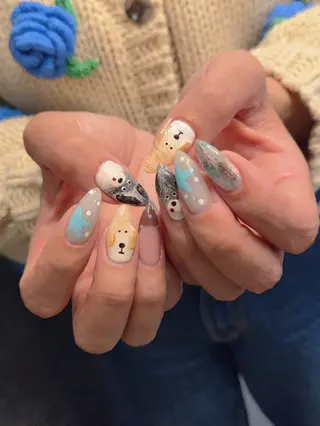 ネイル 3dパーツ/流行り 👧shushu❤️のネイルデザイン
