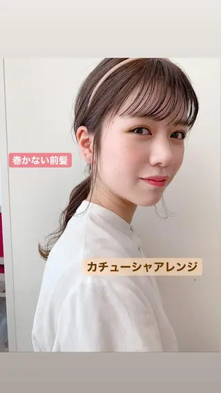 セミロング カラー ヘアアレンジ アイブロウ 🍋黒瀬梨央の眉毛・アイブロウイメージ