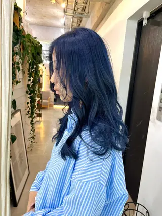 ミディアム カラー ダブルカラー メンズパーマ大成のヘアスタイル