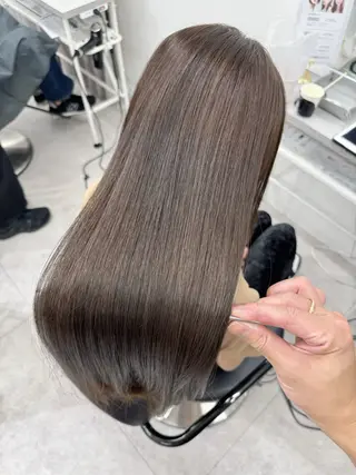 ロング カラー 縮毛矯正×髪質改善 店長　DAITOのヘアスタイル