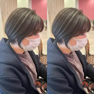 ショート 【ショートヘア】 岡 那輝のヘアスタイル