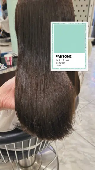 セミロング カラー 韓国っぽ水光肌カラー マンツーマン🫧なおのヘアスタイル