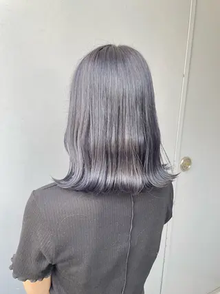 セミロング カラー ヘアアレンジ Over hair_ misakiのヘアスタイル