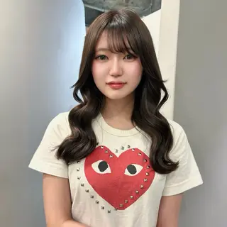セミロング カラー カノエ大濠店 / AMIのヘアスタイル