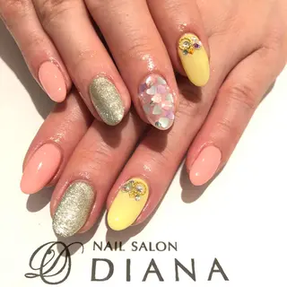 ショート カラー ネイル NAILSALON DIANAのネイルデザイン