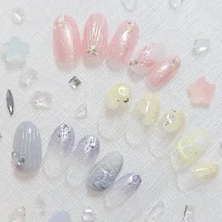 ネイル 手描きアート&推し活 🌟Wisteriaのネイルデザイン