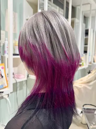 ショート メンズ、ボブパーマ/ 透明感カラー/下村伯のヘアスタイル