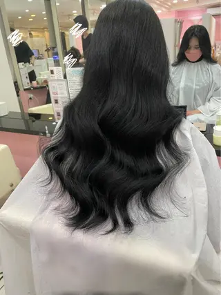 ロング マリカ🦋韓国 ハイトーン/エクステのヘアスタイル