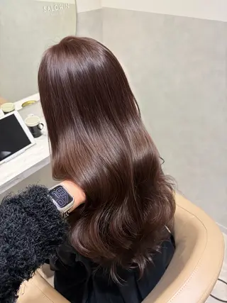 ロング AYANO /レイヤー/オリーブのヘアスタイル