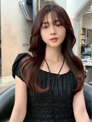ロング カラー 菅原 貴子のヘアスタイル
