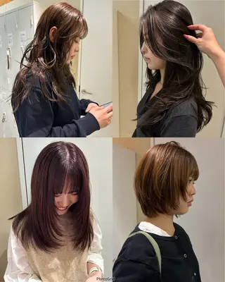 ミディアム カラー ヘアアレンジ 💟Opus // Mizuki🐕のヘアスタイル