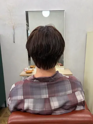 ショート 髪質改善×韓国風/小 顔レイヤー/早瀬櫻子のヘアスタイル