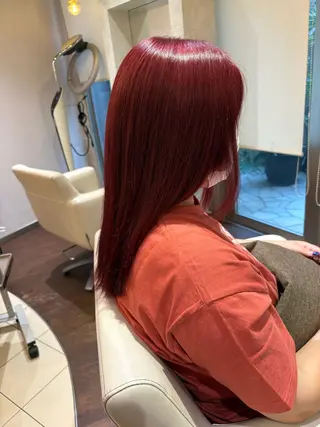 カラー 扇 空のヘアスタイル