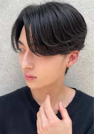 ショート カラー パーマ ヘアアレンジ メンズ 亀井隆汰/メンズ専門 パーマ/フェード可のヘアスタイル