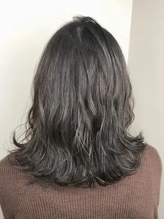 ミディアム カラー ナチュラルスタイル/ 透明感カラー/比嘉のヘアスタイル