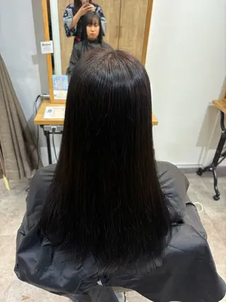 ミディアム ブリーチなし透明感/ 韓国/暖色/平塚のヘアスタイル