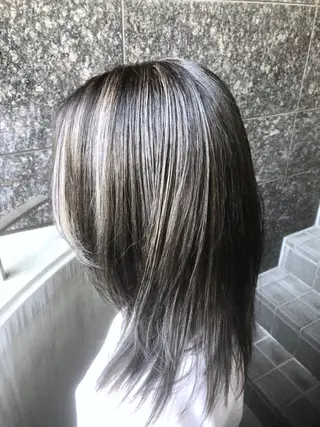 ミディアム カラーアンドケアリタ kitamuuuのヘアスタイル