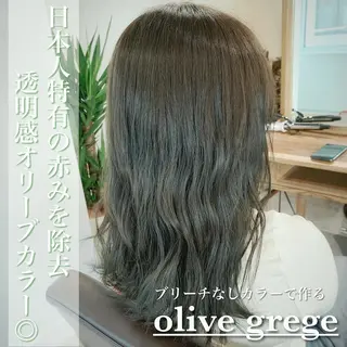 セミロング カラー navile原宿 yumaのヘアスタイル