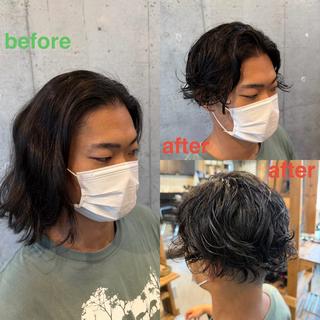 ショート パーマ ヘアアレンジ メンズ 🍀Ryosuke 🍀のヘアスタイル