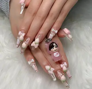 ロング カラー yuna ユナのネイルデザイン