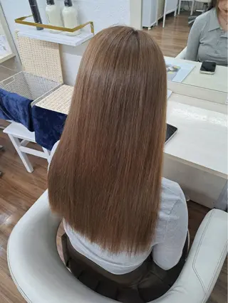 ロング カラー GLOSS 心斎橋 山上のヘアスタイル