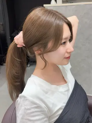 セミロング あい❤︎ /韓国巻き/レイヤーのヘアスタイル