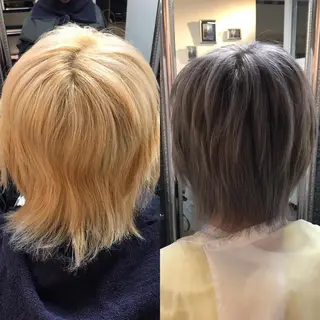ショート カラー メンズ 💜Rebre** Mayu💜のヘアスタイル