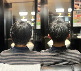 ショート 新宿💈カットモデル メンズカットのヘアスタイル