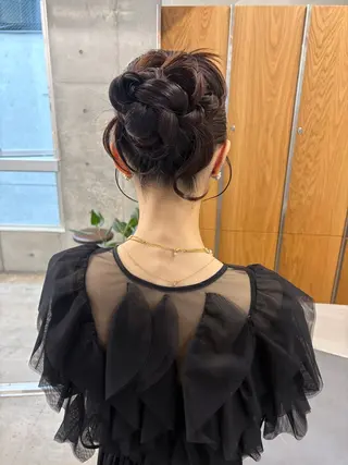 セミロング ヘアアレンジ yuuna/ レイヤーカット🎀のヘアスタイル