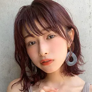 ミディアム SNS撮影用 髪質改善モデル募集のヘアスタイル