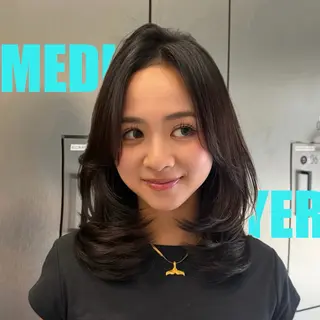 ロング 海外/大人レイヤー 🇺🇸TOMONAのヘアスタイル