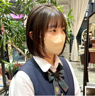 ミディアム ボブ、ミディアム、シ ョート、杉田啓祐のヘアスタイル