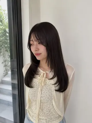 ミディアム FUJIIKANON /無料カットモデルのヘアスタイル