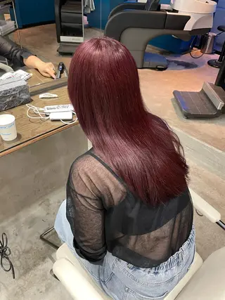 ロング カラー スパイラルパーマ 🌐hina⭐️のヘアスタイル