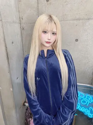 カラー ブリーチ/ウルフ特化 渋谷カルチャー交差点のヘアスタイル