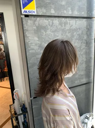 ミディアム 髪質改善/白髪ぼかし KENTAのヘアスタイル