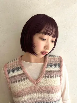 ショート カラー Sora/レイヤー/ ブリーチなしWカラーのヘアスタイル
