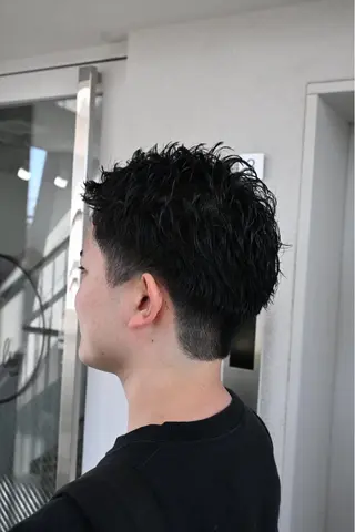 パーマ メンズ カズキ🌼曲がる 縮毛矯正のヘアスタイル