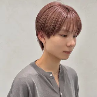 ミディアム カラー 駒沢 聡のヘアスタイル
